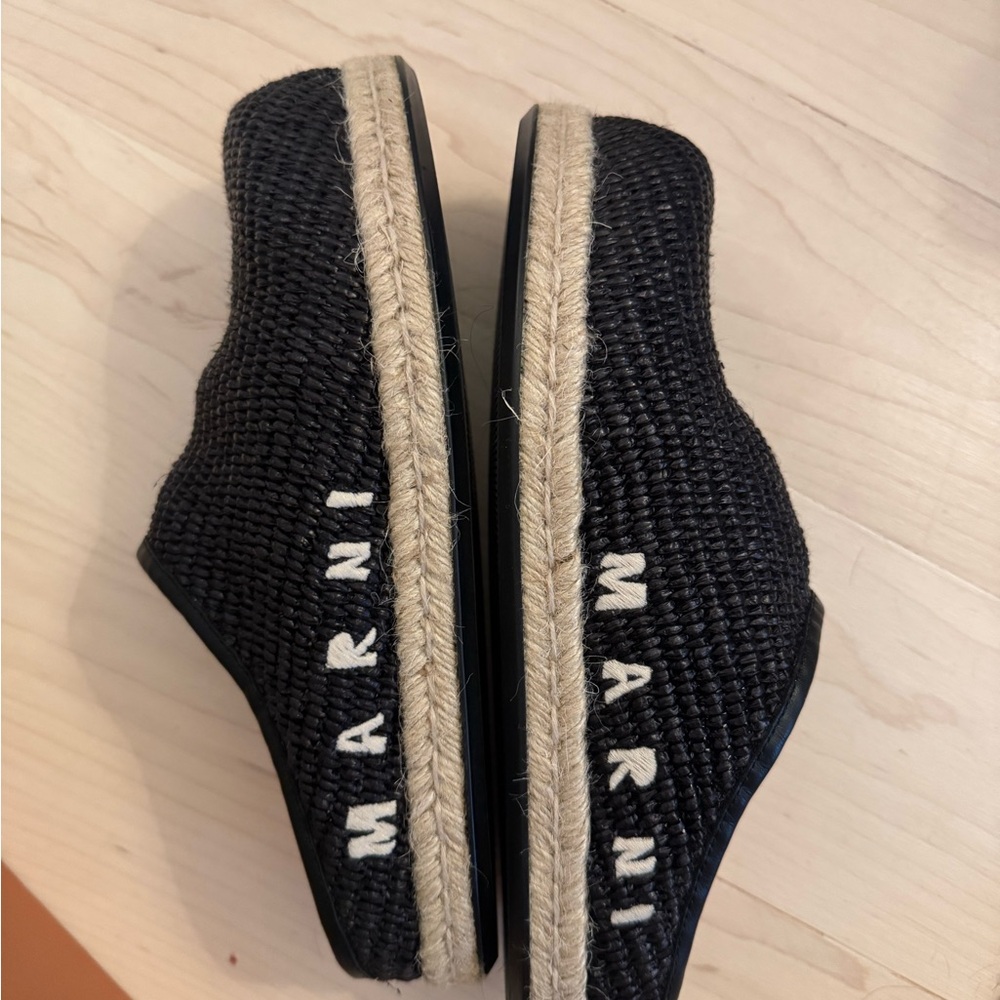 Marni Black Woven Espadrilles